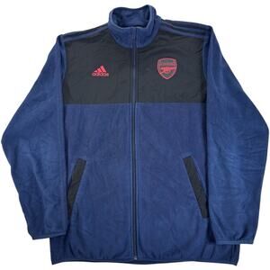 Adidas Arsenal FC Soccer Sweatshirt Mens Large Full Zip Football Fleece Pullover